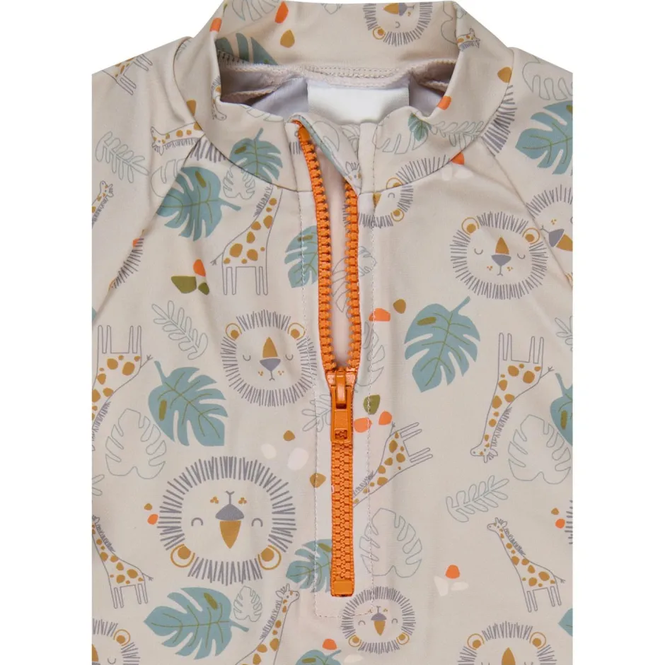 Sterntaler Bademode-- Kid's Badeshirt Langarm Safari - Lycra Beige