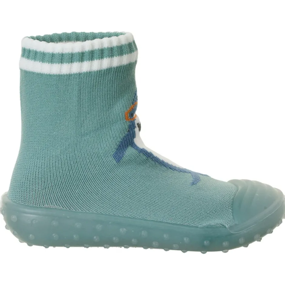 Sterntaler Hüttenschuhe-- Kid's Adventure-Socks Hai - Hüttenschuhe Green / Shark