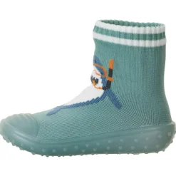 Sterntaler Hüttenschuhe-- Kid's Adventure-Socks Hai - Hüttenschuhe Green / Shark