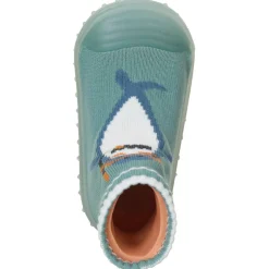 Sterntaler Hüttenschuhe-- Kid's Adventure-Socks Hai - Hüttenschuhe Green / Shark