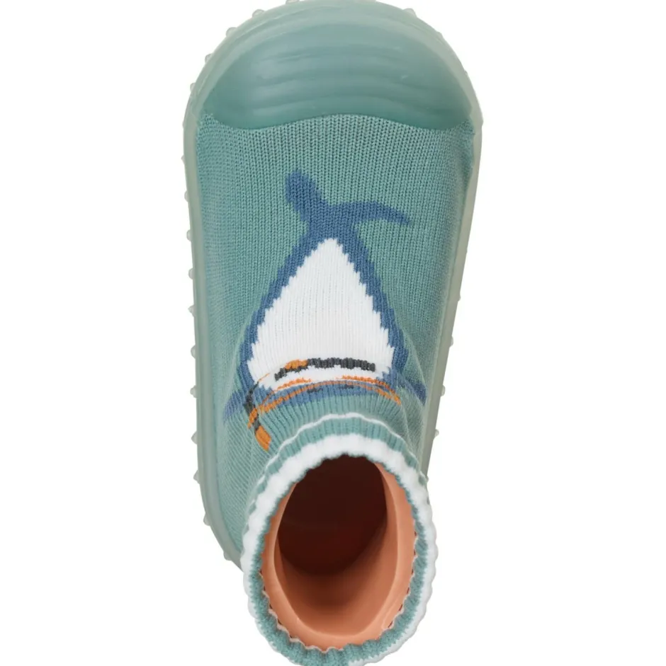 Sterntaler Hüttenschuhe-- Kid's Adventure-Socks Hai - Hüttenschuhe Green / Shark