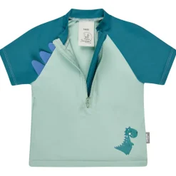 Sterntaler - Kid's Badeshirt Kurzarm Dino - Lycra Eisgrün Hot
