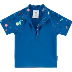 Sterntaler - Kid's Badeshirt Kurzarm Weltraum - Lycra Königsblau Hot