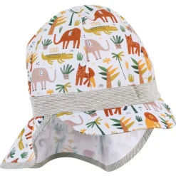 Sterntaler - Kid's Schirmmütze Nackenschutz Tiere - Cap White Hot