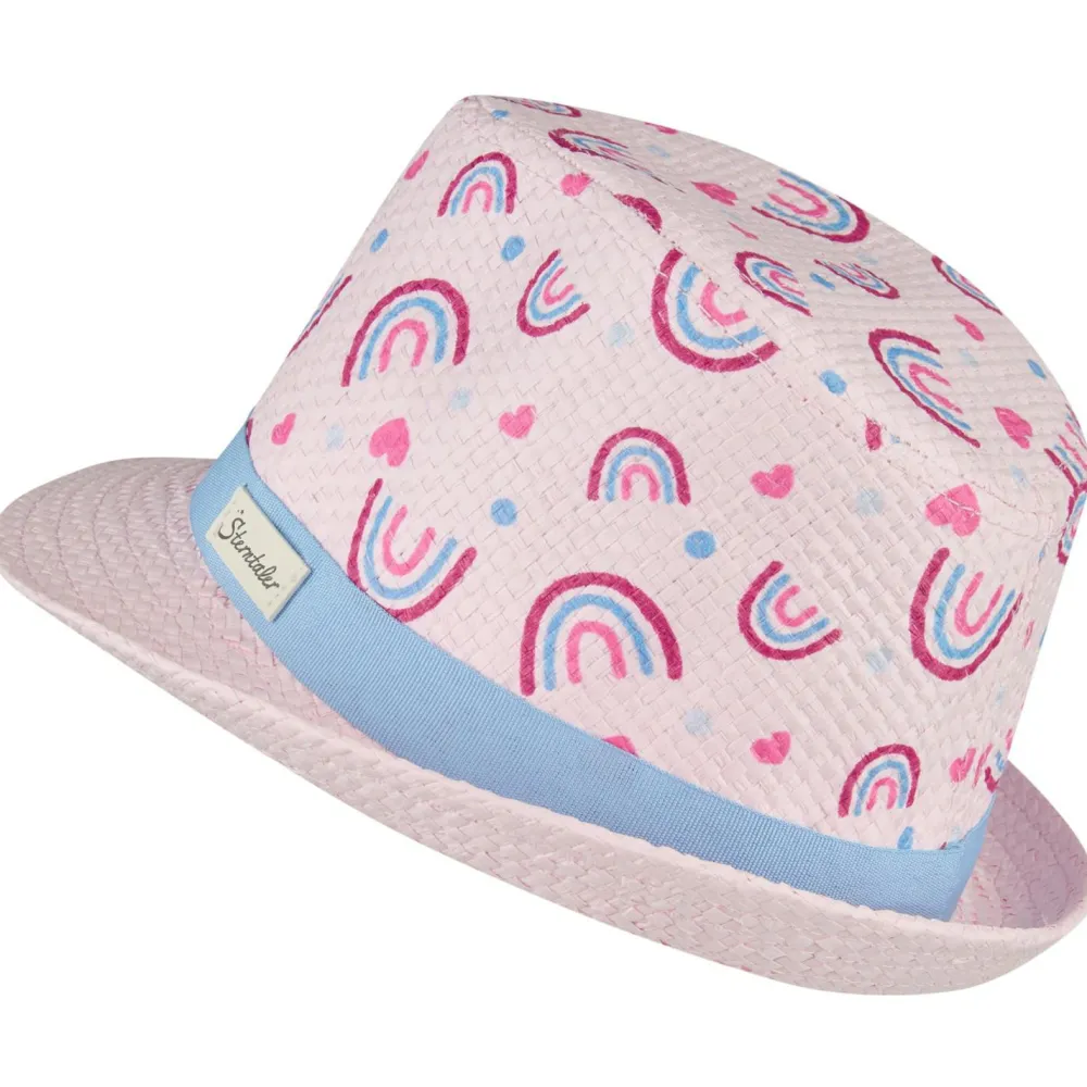 Sterntaler - Kid's Strohhut Regenbogen - Hut Puderrosa Best