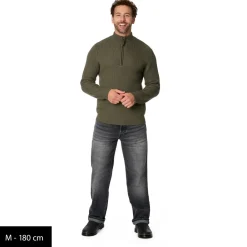 Stoic Alltagsbekleidung|Wanderbekleidung-- Heavy MerinoKnit MMXX.Rutvik Half Zip - Merinopullover