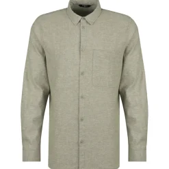 Stoic Alltagsbekleidung|Shirts, Hemden & Longsleeves-- Hemp54 BjurholmSt. L/S Shirt - Hemd Lichen Green