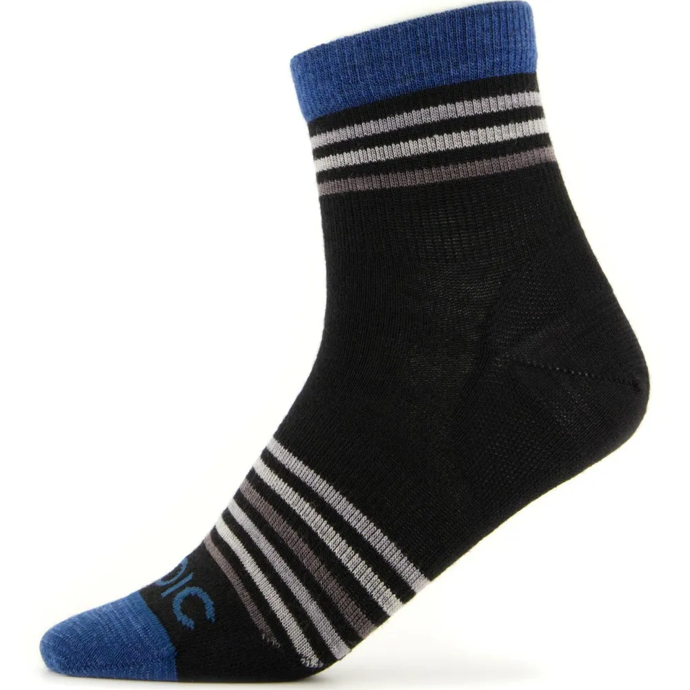 - Kid's Merino Everyday Quarter Socks Striped - Multifunktionssocken < Stoic Online