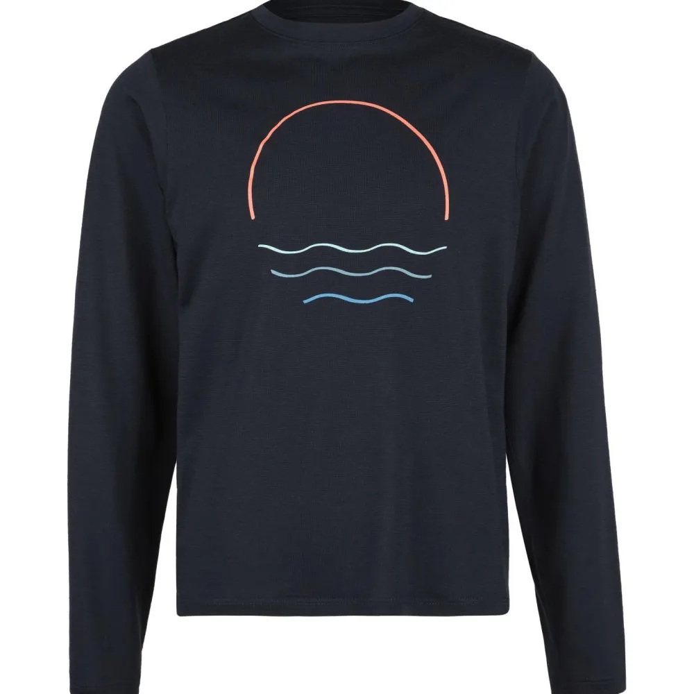 Stoic - Kid's Merino155 LaholmSt. Print L/S - Merinoshirt Best