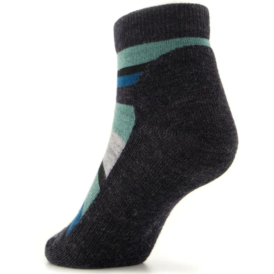 Stoic - Kid's Merino Trekking Quarter Socks Striped - Wandersocken