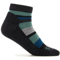 Stoic - Kid's Merino Trekking Quarter Socks Striped - Wandersocken