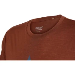 Stoic Alltagsbekleidung|Wanderbekleidung-- Merino155 LaholmSt. Print T-Shirt Peak - Merinoshirt