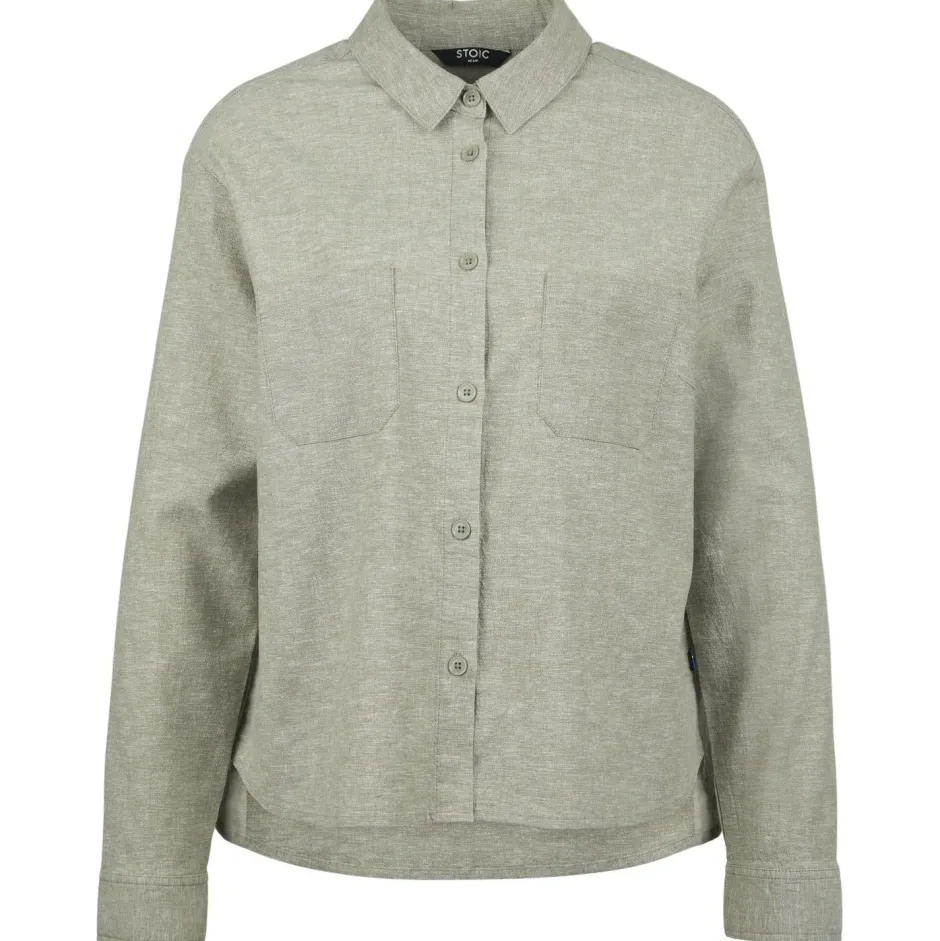 Stoic Wanderbekleidung|Shirts, Hemden & Longsleeves-- Women's Hemp54 BjurholmSt. L/S Blouse - Bluse