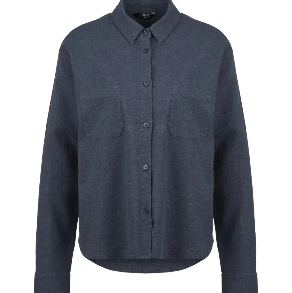 Stoic Wanderbekleidung|Shirts, Hemden & Longsleeves-- Women's Hemp54 BjurholmSt. L/S Blouse - Bluse