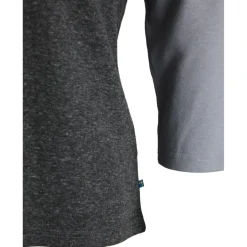 Stoic Alltagsbekleidung|Fahrradbekleidung-- Women's Hemp15 LofsdalenSt. 3/4 - Funktionsshirt Black Melange Multi