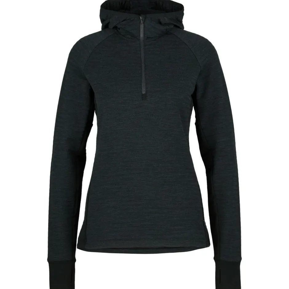 Stoic Trekkingbekleidung|Alltagsbekleidung-- Women's MerinoFleece260 FlenSt. Half Zip with Hood - Merinohoodie