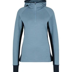 Stoic Trekkingbekleidung|Alltagsbekleidung-- Women's MerinoFleece260 FlenSt. Half Zip with Hood - Merinohoodie