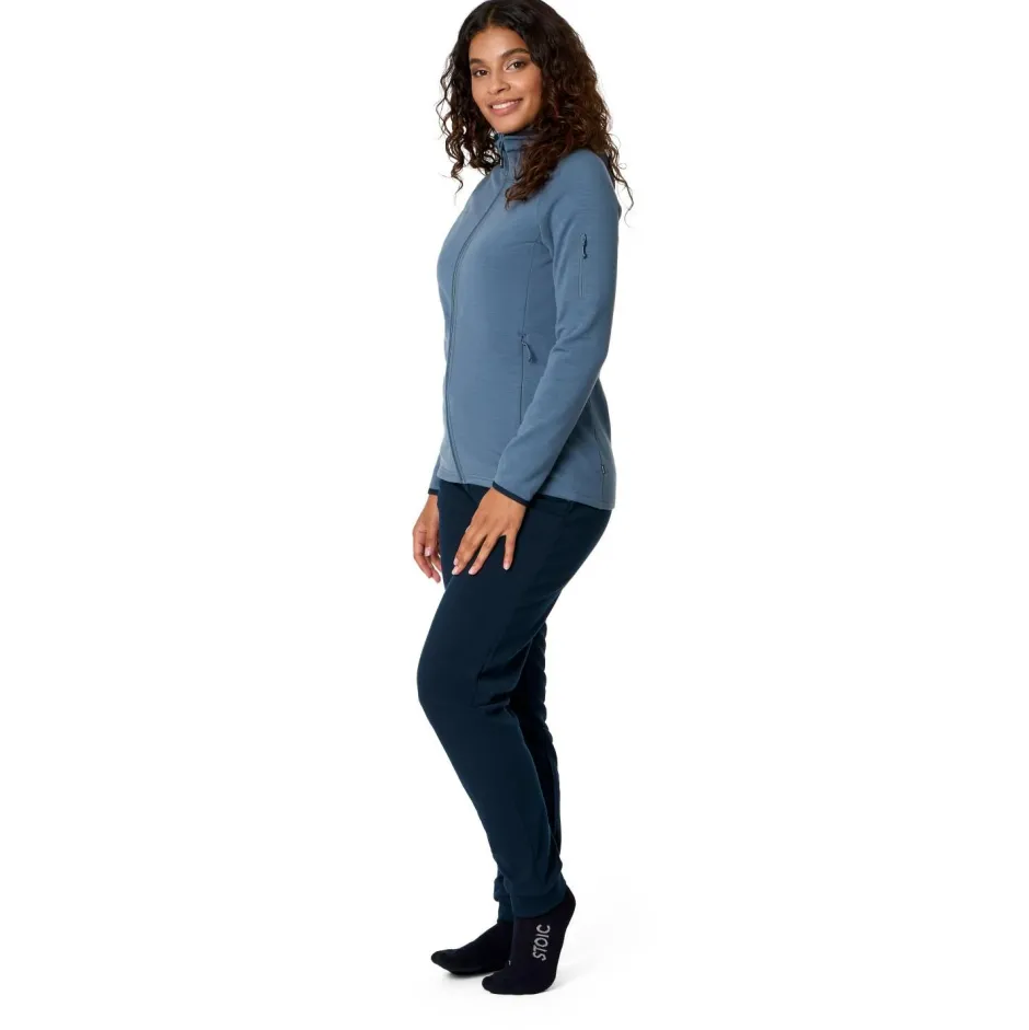 Stoic Trekkingbekleidung|Alltagsbekleidung-- Women's MerinoFleece335 KuolpaSt. II Zip Hoody - Merinohoodie