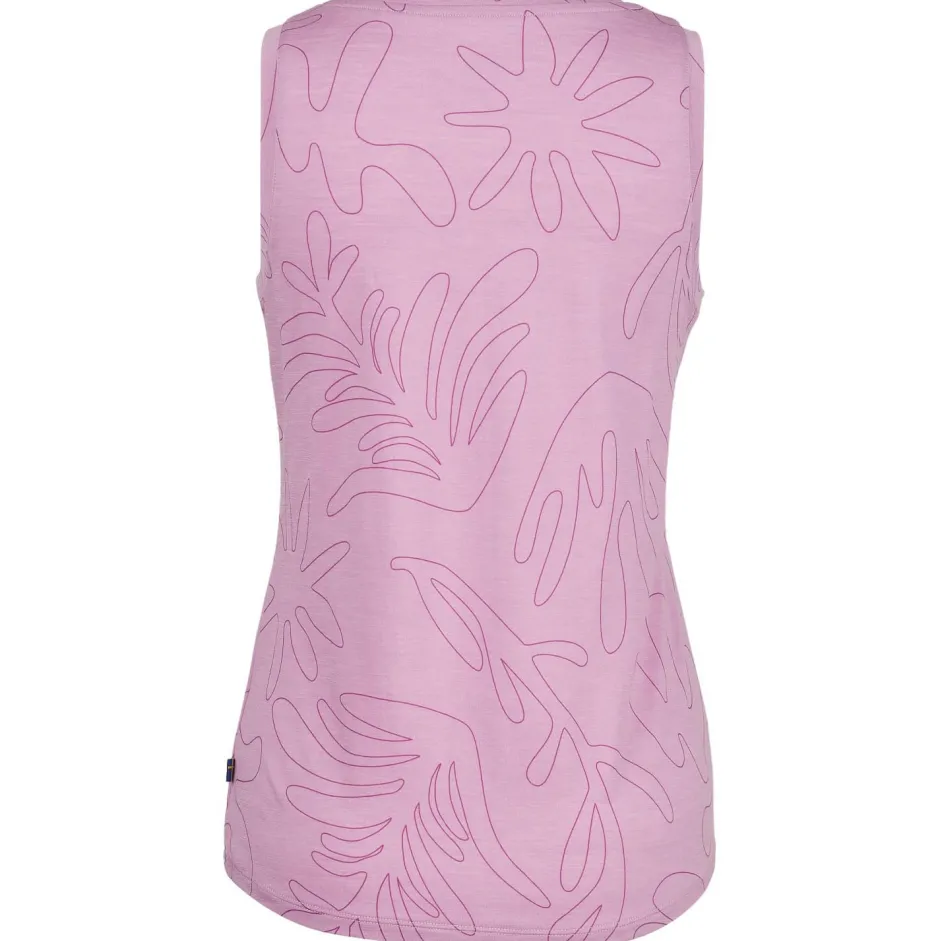 Stoic - Women's Merino155 LaholmSt. Print Tank Flowers - Merinoshirt