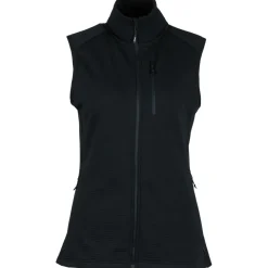 Stoic Trekkingbekleidung|Alltagsbekleidung-- Women's MerinoWaffleFleece320 NorrdalSt. Vest - Merinoweste Black