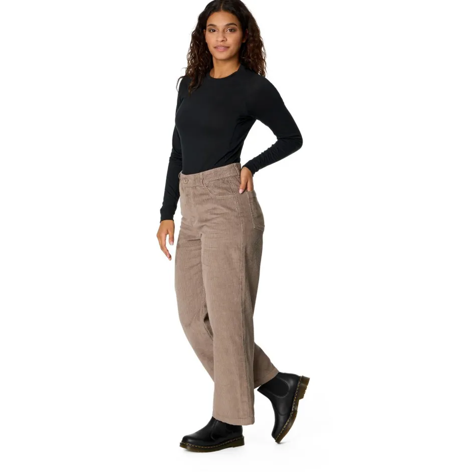 Stoic - Woen' XX. ora Cord Pant Wide eg - Freizeithoe
