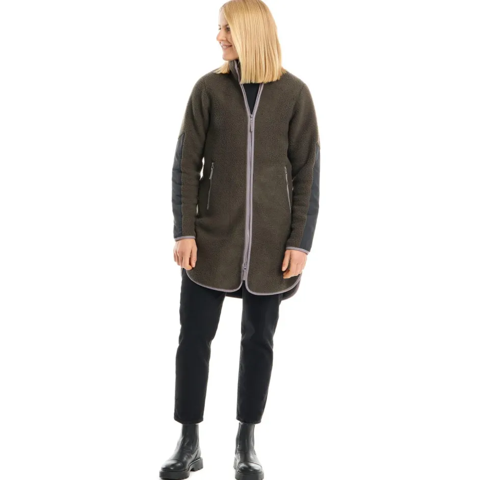 Stoic Wanderbekleidung|Jacken-- Women's NorrvikSt. Pile Fleece Jacket Long - Fleecejacke