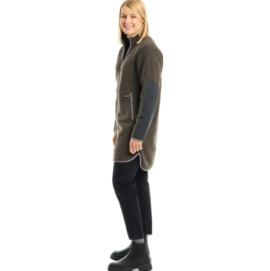 Stoic Wanderbekleidung|Jacken-- Women's NorrvikSt. Pile Fleece Jacket Long - Fleecejacke