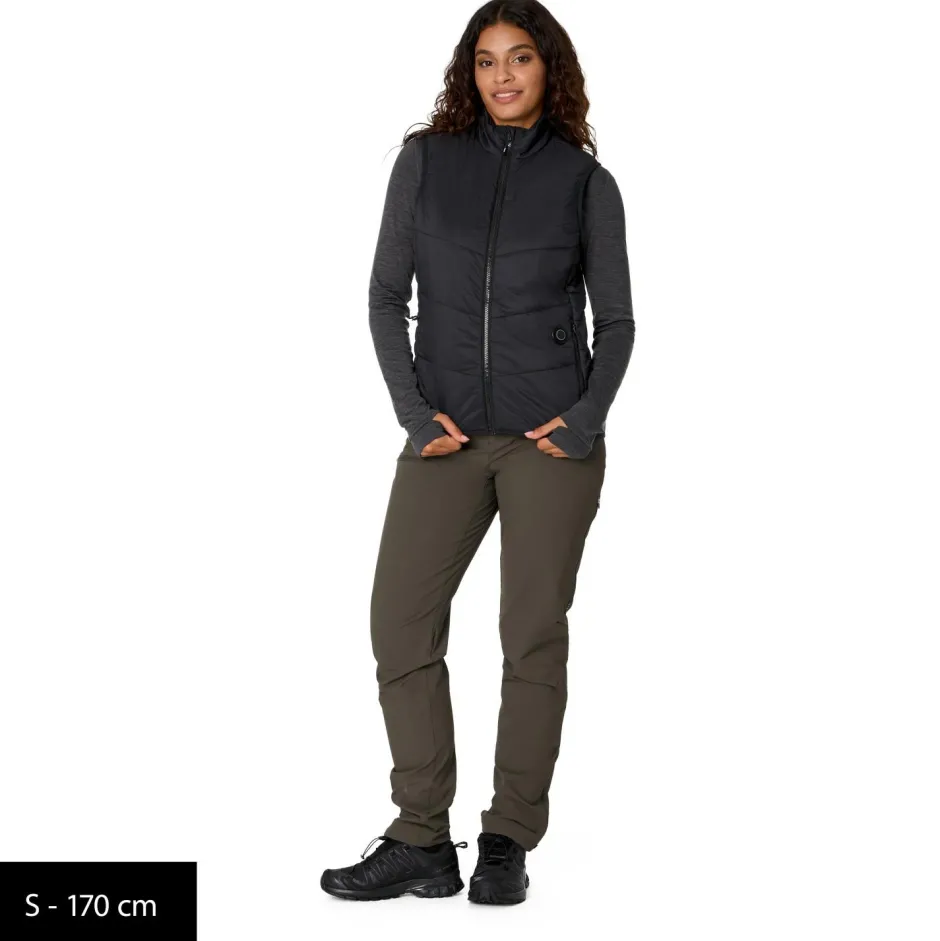 Stoic Wanderbekleidung|Westen-- Women's StorboSt. Heat Vest - Heizweste Black