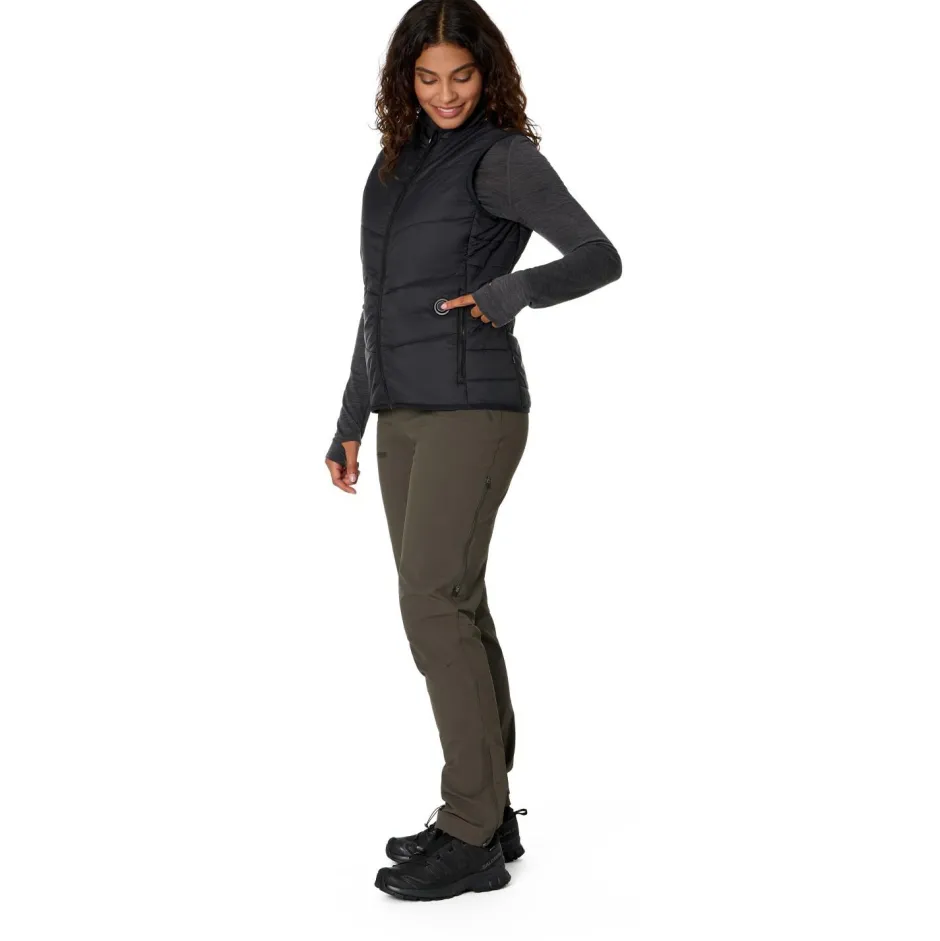 Stoic Wanderbekleidung|Westen-- Women's StorboSt. Heat Vest - Heizweste Black
