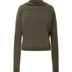 super.natural Yogabekleidung|Fitnessbekleidung-- Women's Asana Crossed Back - Hoodie Black Ink