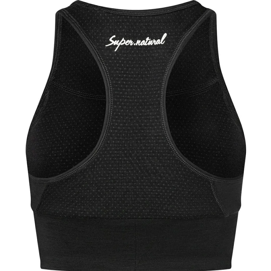 super.natural Yogabekleidung|Fitnessbekleidung-- Women's Liquid Flow Top - Sport-BH Jet Black
