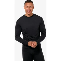 super.natural - Bio Base L/S - Merinounterwäsche Jet Black Online