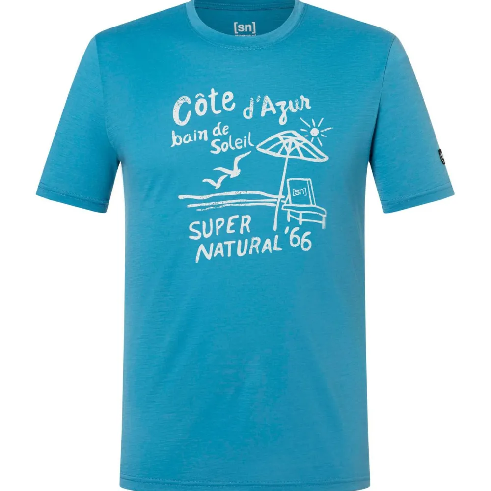 super.natural - Cote D'Azur Tee - Merinoshirt Sale
