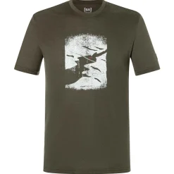 super.natural - Crevasse Tee - Merinoshirt Black Ink / Various Sale