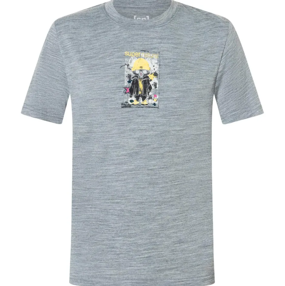 super.natural Wanderbekleidung|Shirts, Hemden & Longsleeves-- Kid's Crazy Mouse Tee - Merinoshirt