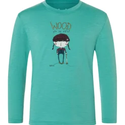 Kinder super.natural - Kid's Wood Craftine L/S - Merinoshirt