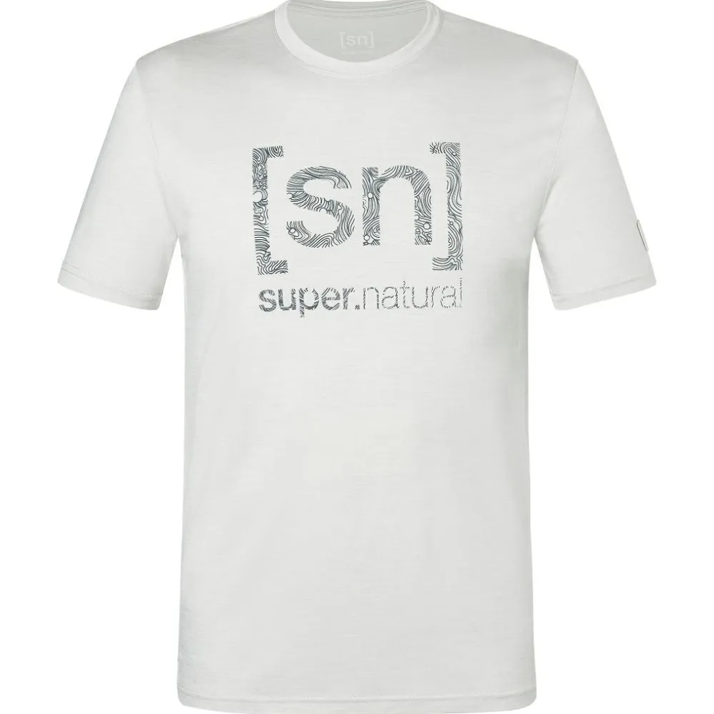 - Logo Lines Bio Jersey Tee - Merinoshirt < super.natural Hot