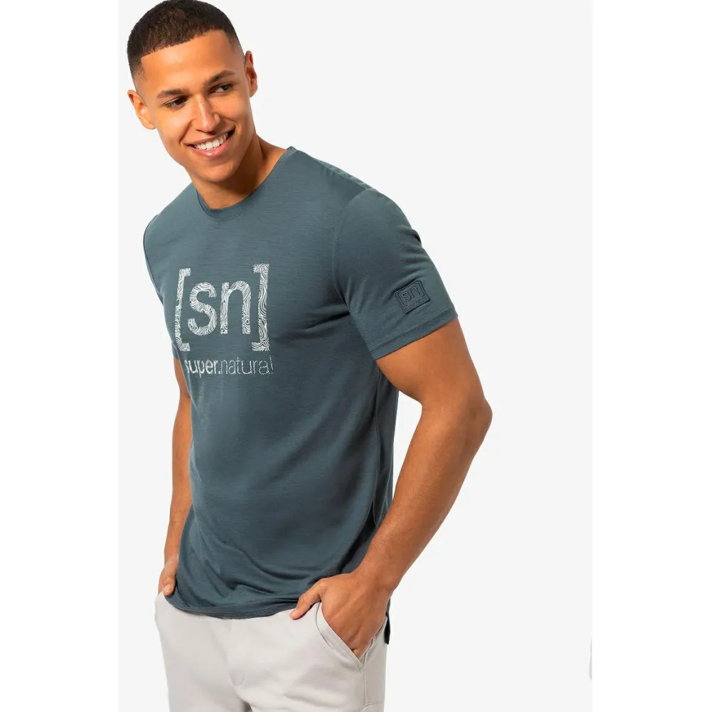 - Logo Lines Bio Jersey Tee - Merinoshirt < super.natural Hot