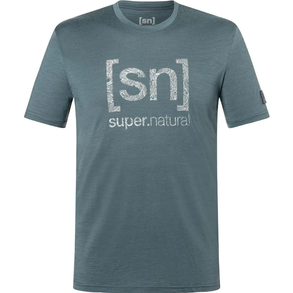 - Logo Lines Bio Jersey Tee - Merinoshirt < super.natural Hot
