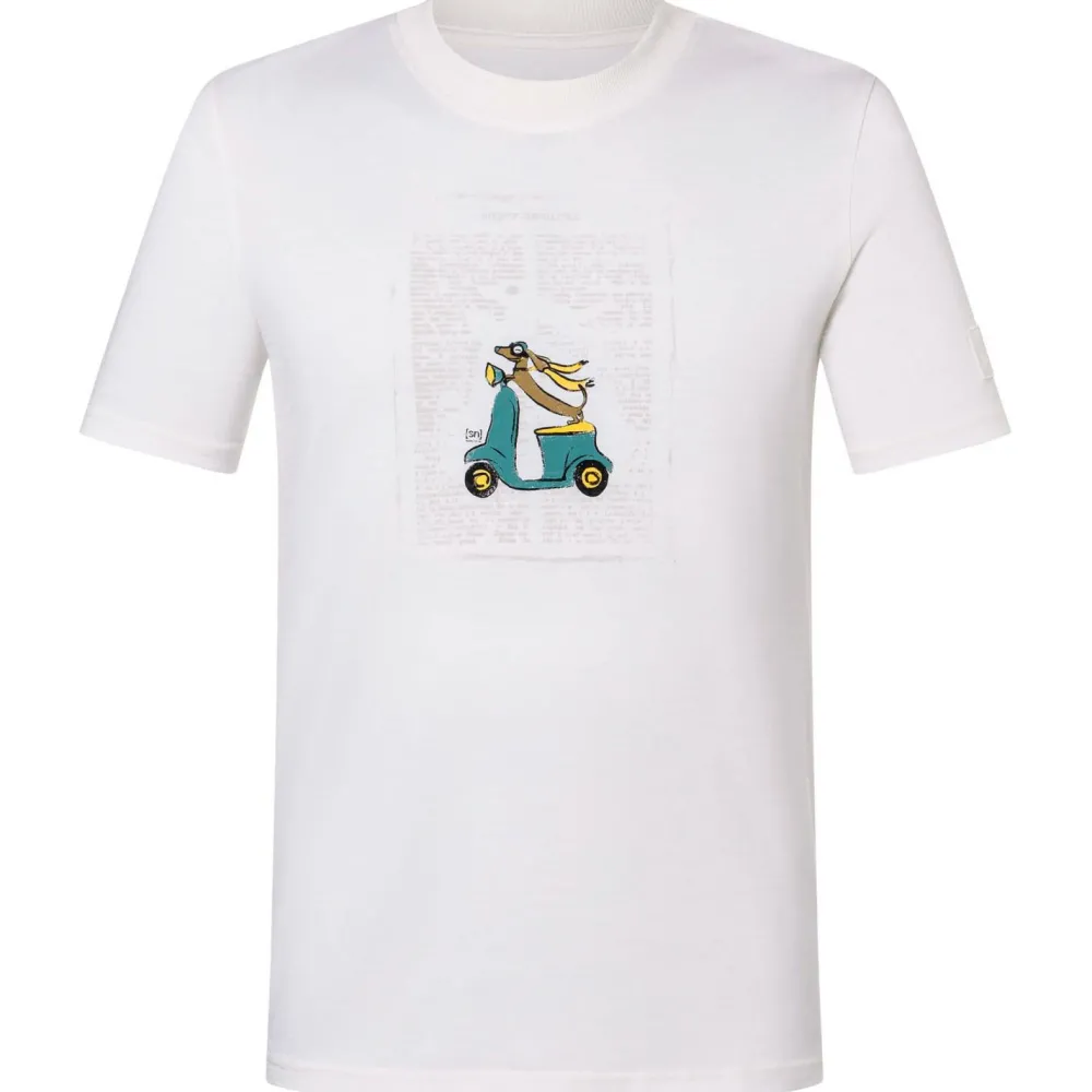 super.natural - Racing Dachshund Bio Jersey Tee - Merinoshirt New