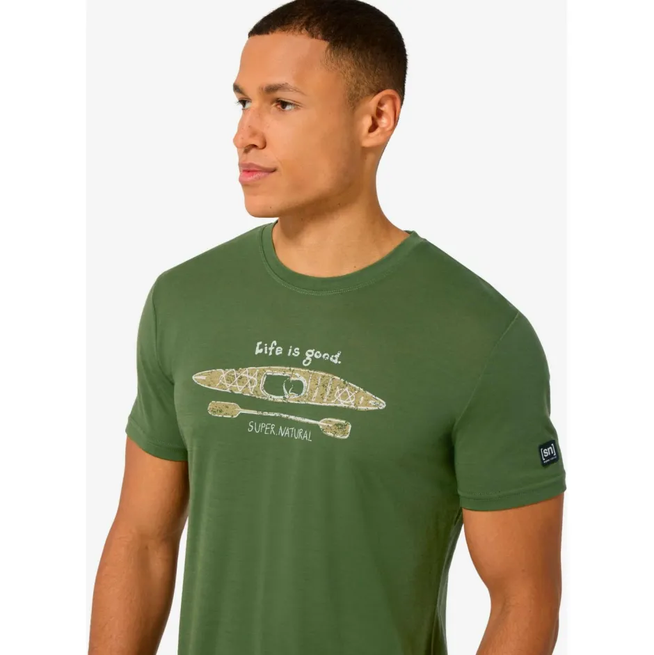 super.natural Wanderbekleidung|Merinounterwäsche-- River Pleasure Tee - Merinoshirt