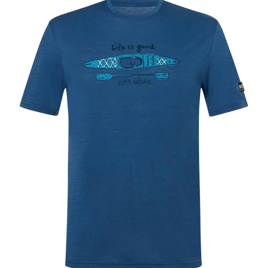 super.natural Wanderbekleidung|Merinounterwäsche-- River Pleasure Tee - Merinoshirt