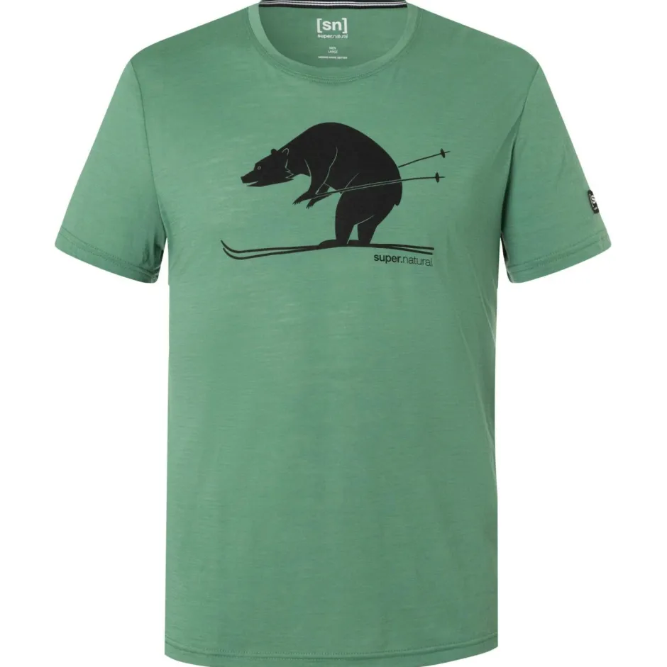 super.natural - kiing Bear Tee - erinohirt
