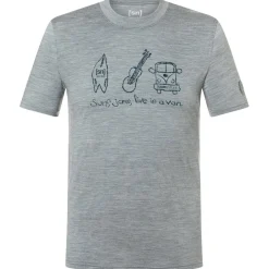 super.natural Wanderbekleidung|Merinounterwäsche-- Van Life Bio Jersey Tee - Merinoshirt