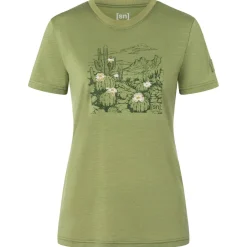 super.natural Wanderbekleidung|Shirts, Hemden & Longsleeves-- Women's Cactus World Bio Jersey Tee - Merinoshirt