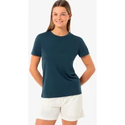 - Woen' Caua Rib Bio Jerey Tee - erinohirt < super.natural