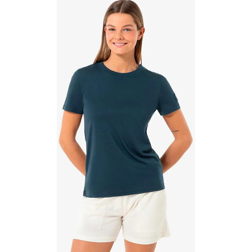 - Woen' Caua Rib Bio Jerey Tee - erinohirt < super.natural
