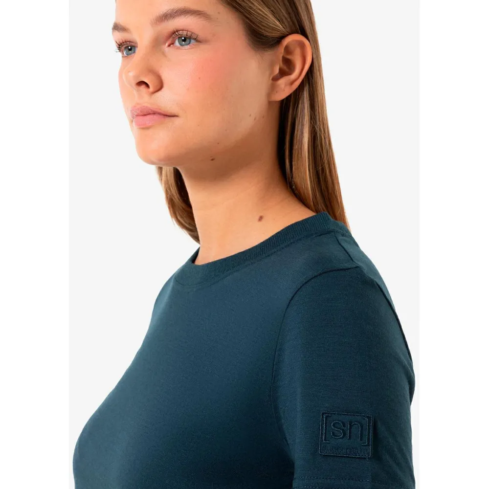 - Woen' Caua Rib Bio Jerey Tee - erinohirt < super.natural
