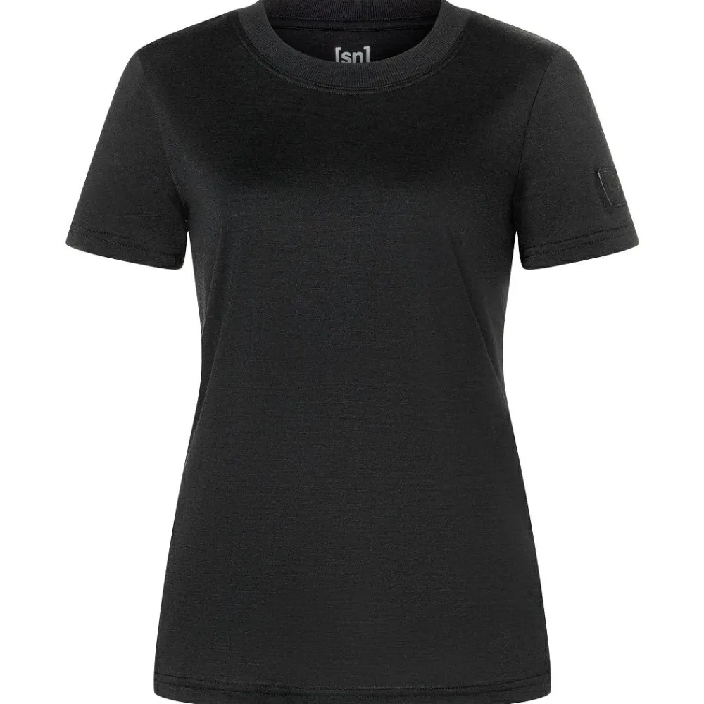 - Woen' Caua Rib Bio Jerey Tee - erinohirt < super.natural