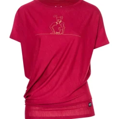super.natural - Women's Cat Yoga Loose Tee - Merinoshirt Discount